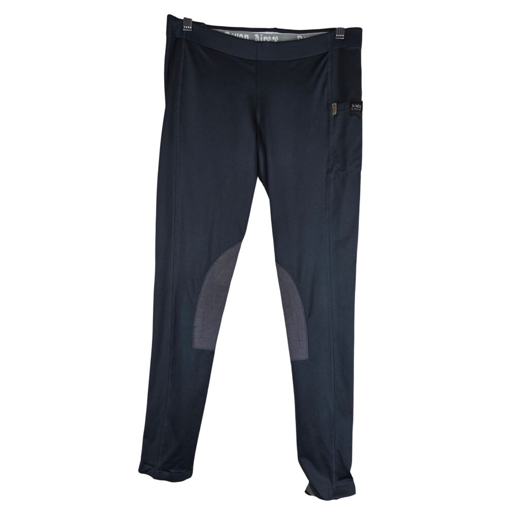 Devon Aire X-Wear Equestrian Breeches Gray Side Pocket Leggings Small
